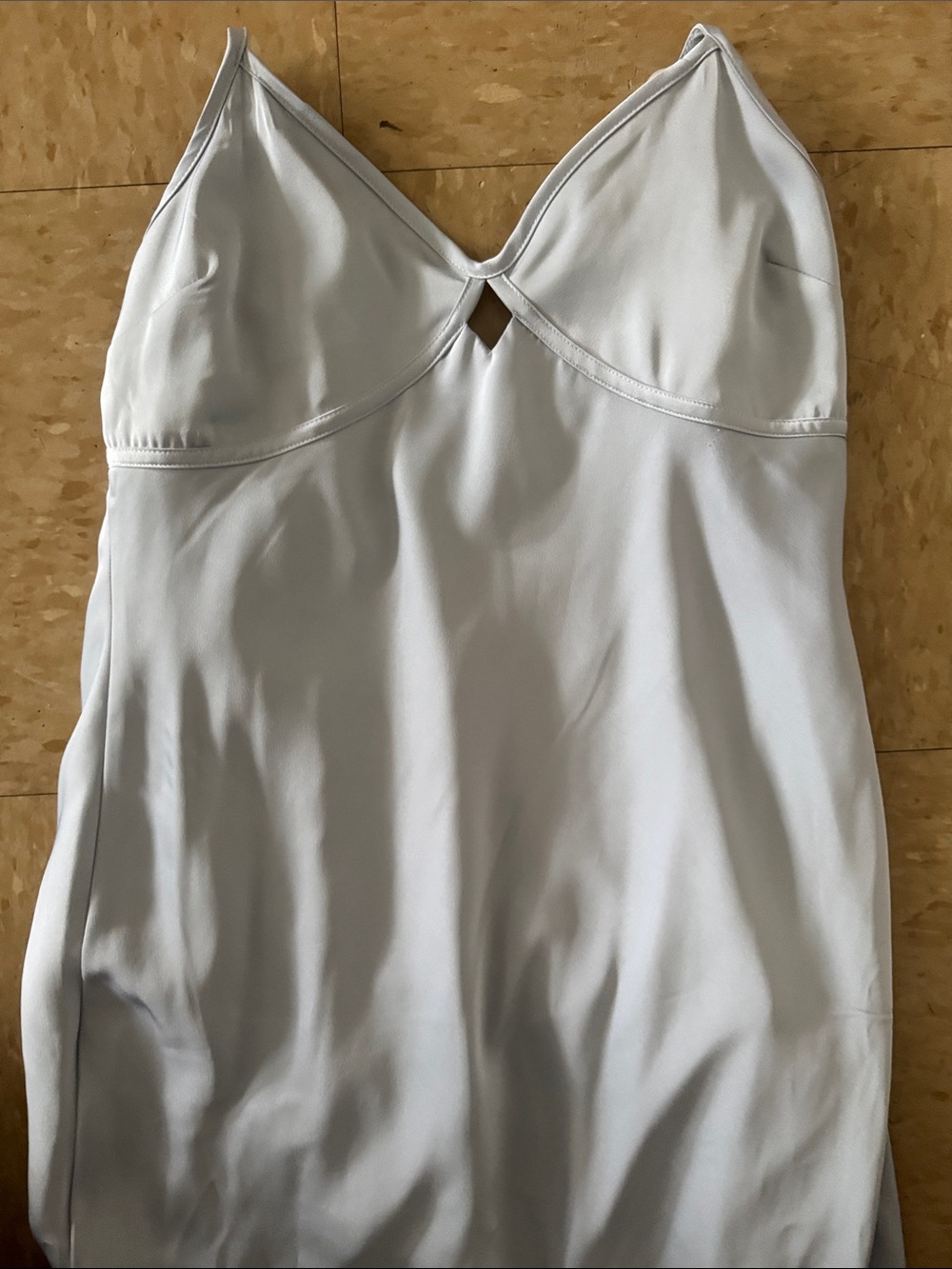 Marshalls Light Gray Maxi Dress with V-Neck Detail